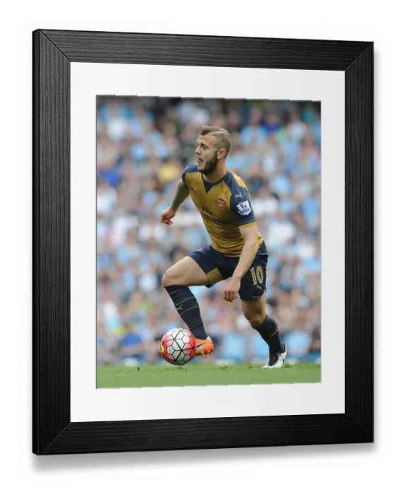 Framed Print : Jack Wilshere in Action: Premier League Battle - Manchester City vs. Arsenal (2015-16) Framed Print : Jack Wilshere in Action: Premier League Battle - Manchester City vs. Arsenal (2015-16)