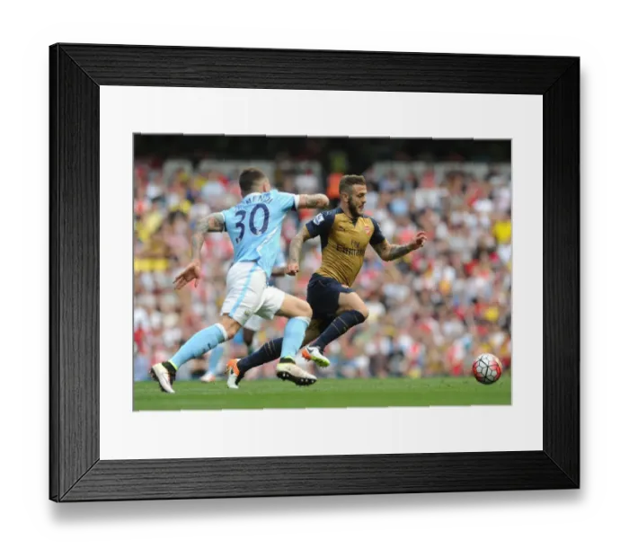 Framed Print : Wilshere vs. Otamendi: A Premier League Battle - Arsenal vs. Manchester City (May 2016) Framed Print : Wilshere vs. Otamendi: A Premier League Battle - Arsenal vs. Manchester City (May 2016)