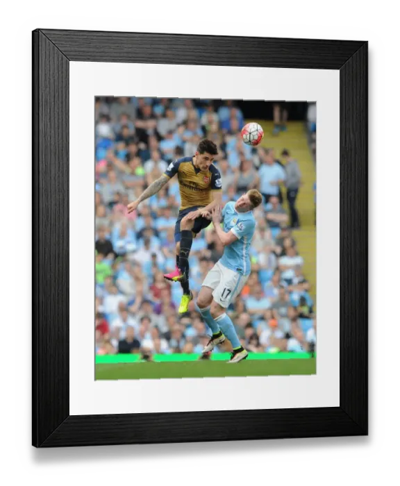 Framed Print : Clash of Stars: Bellerin vs. De Bruyne - Manchester City vs. Arsenal, Premier League 2015-16 Framed Print : Clash of Stars: Bellerin vs. De Bruyne - Manchester City vs. Arsenal, Premier League 2015-16