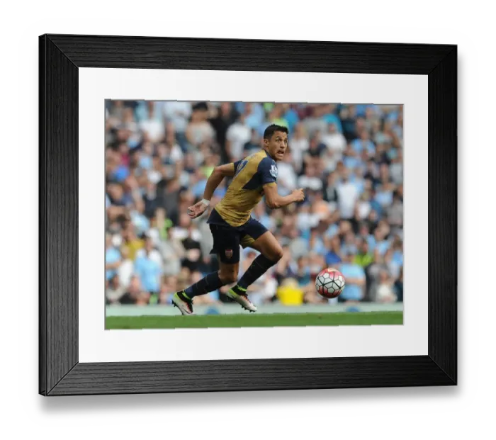Framed Print : Manchester Derby Showdown: Alexis Sanchez Faces Manchester City in the Premier League, May 2016 Framed Print : Manchester Derby Showdown: Alexis Sanchez Faces Manchester City in the Premier League, May 2016