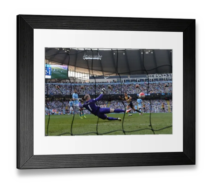 Framed Print : Alexis Sanchez Scores the Decisive Goal: Arsenal's Victory over Manchester City (May 2016)
