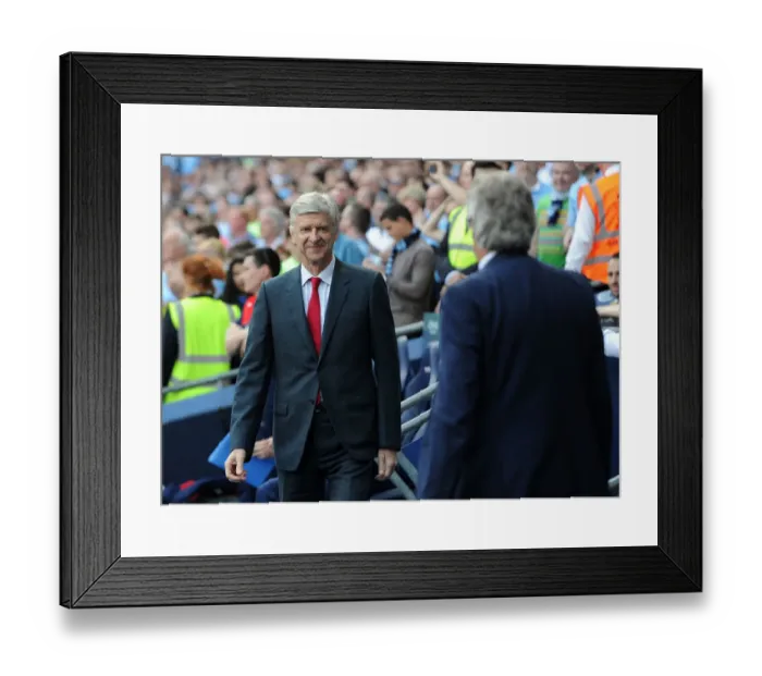 Framed Print : Arsene Wenger and Manuel Pellegrini's Pre-Match Handshake: Manchester City vs. Arsenal, Premier League 2015-16 Framed Print : Arsene Wenger and Manuel Pellegrini's Pre-Match Handshake: Manchester City vs. Arsenal, Premier League 2015-16