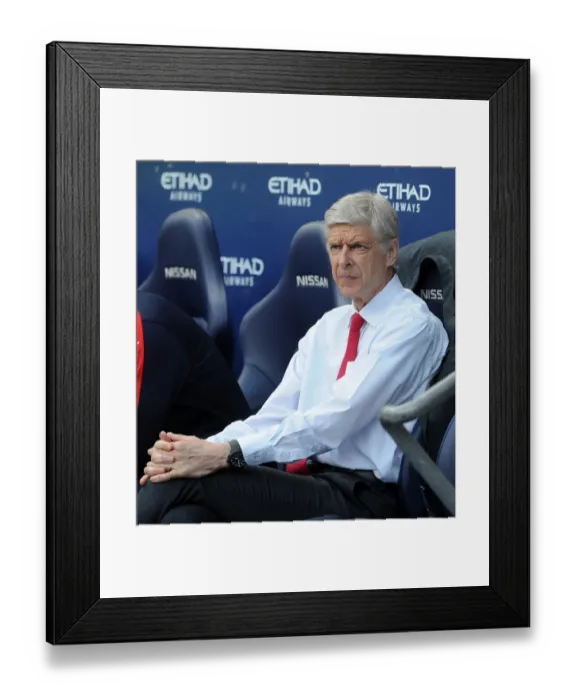Framed Print : Arsene Wenger, Arsenal Manager, Pre-Match at Manchester City, Premier League 2015-16 Framed Print : Arsene Wenger, Arsenal Manager, Pre-Match at Manchester City, Premier League 2015-16
