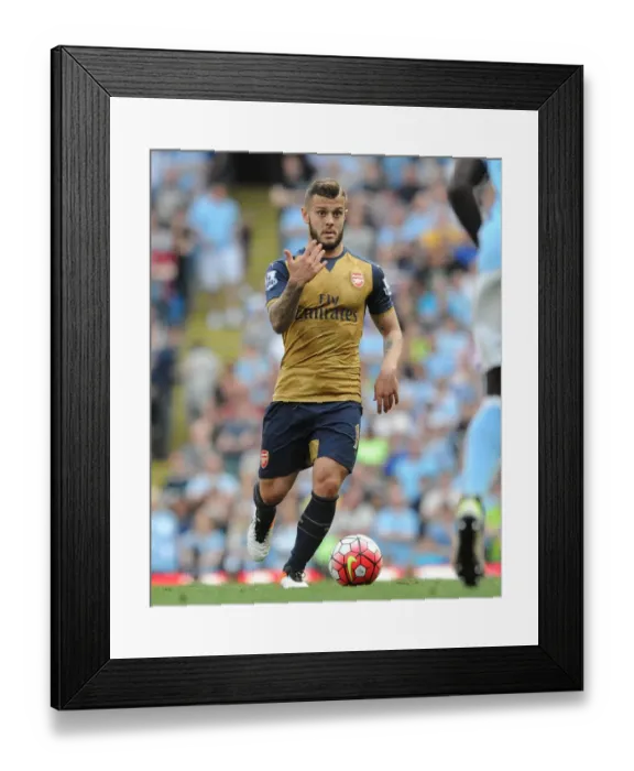 Framed Print : Jack Wilshere (Arsenal). Manchester City 2: 2 Arsenal