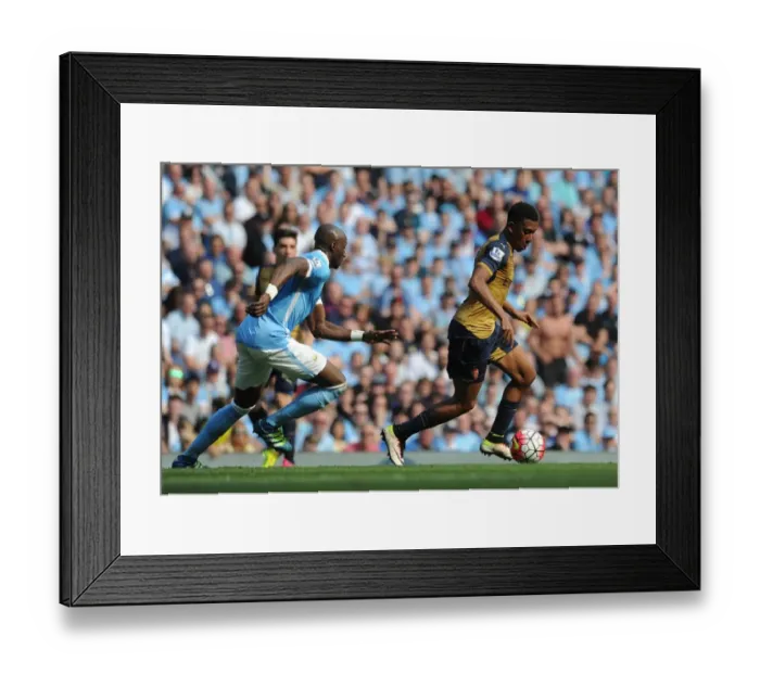 Framed Print : Alex Iwobi (Arsenal) Eliaquim Mangala (Man City) Framed Print : Alex Iwobi (Arsenal) Eliaquim Mangala (Man City)