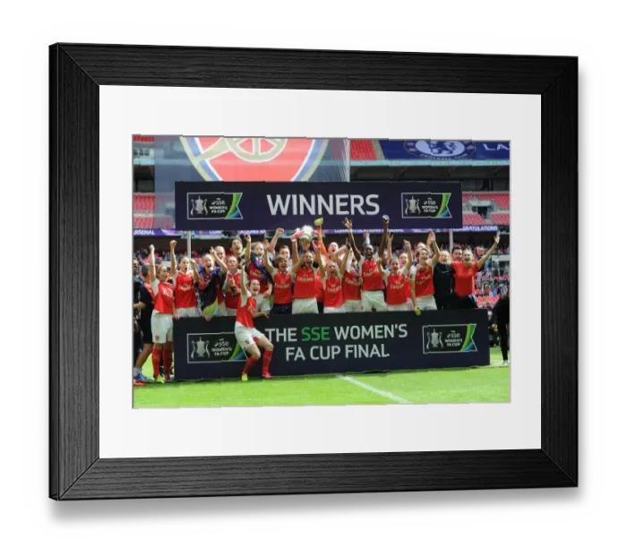 Framed Print : Arsenal Ladies Celebrate FA Cup Victory: Arsenal vs. Chelsea, 2016 Framed Print : Arsenal Ladies Celebrate FA Cup Victory: Arsenal vs. Chelsea, 2016