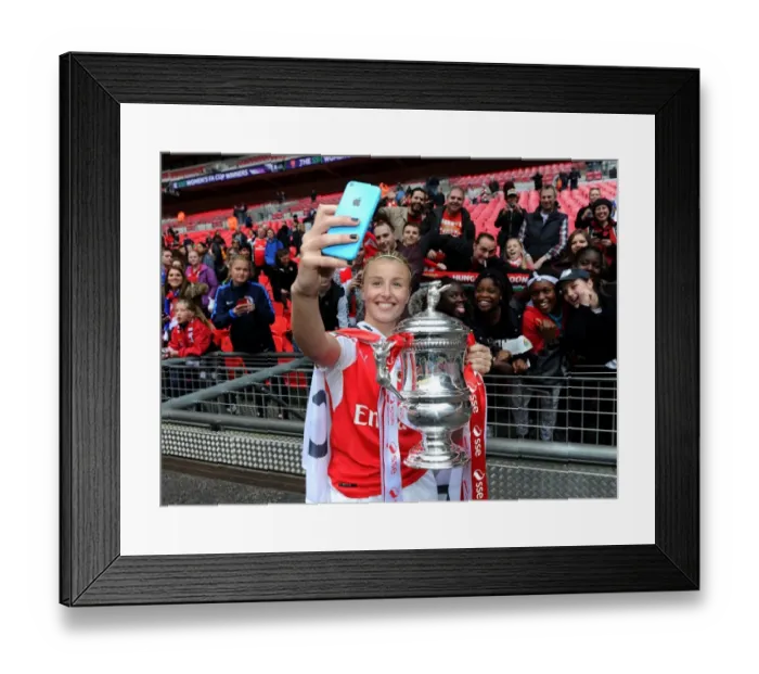 Framed Print : Arsenal Ladies Celebrate FA Cup Victory: Leah Williamson Lifts the Trophy Framed Print : Arsenal Ladies Celebrate FA Cup Victory: Leah Williamson Lifts the Trophy