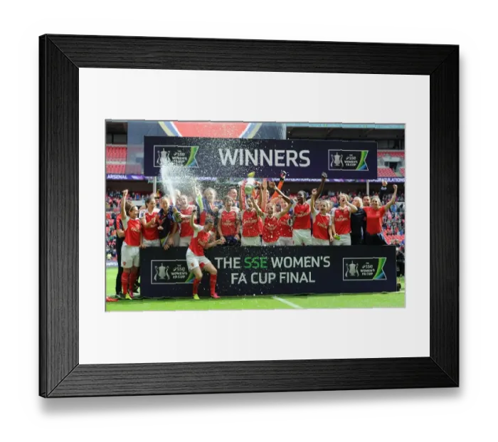 Framed Print : Arsenal Ladies Triumph in FA Cup Final Against Chelsea Ladies