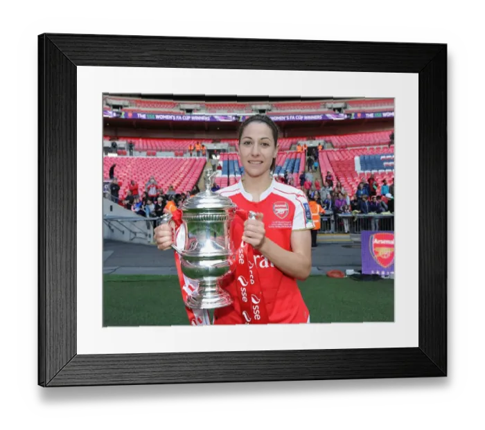 Framed Print : Arsenal Ladies Celebrate FA Cup Victory: Vicky Losada Lifts the Trophy Framed Print : Arsenal Ladies Celebrate FA Cup Victory: Vicky Losada Lifts the Trophy