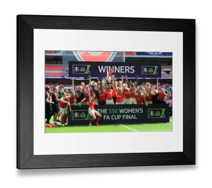 Framed Print : Arsenal Ladies Celebrate FA Cup Victory: Arsenal vs. Chelsea, 2016 Framed Print : Arsenal Ladies Celebrate FA Cup Victory: Arsenal vs. Chelsea, 2016