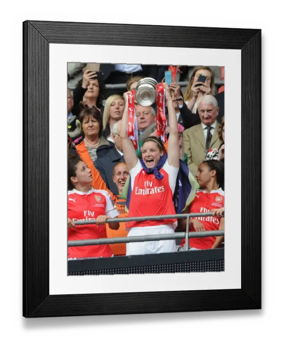 Framed Print : Arsenal Ladies Triumph in FA Cup Final: Dominique Janssen's Victory Celebration Framed Print : Arsenal Ladies Triumph in FA Cup Final: Dominique Janssen's Victory Celebration