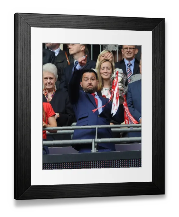 Framed Print : Arsenal Ladies Triumph in FA Cup Final: Pedro Martinez Losa Celebrates Victory over Chelsea Ladies Framed Print : Arsenal Ladies Triumph in FA Cup Final: Pedro Martinez Losa Celebrates Victory over Chelsea Ladies