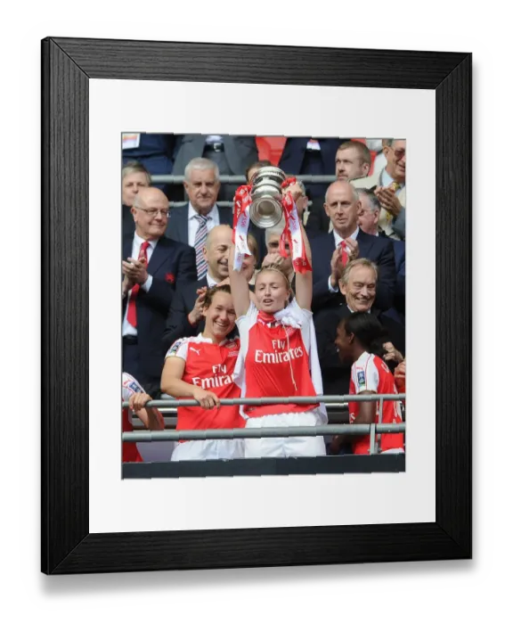 Framed Print : Arsenal Ladies Celebrate FA Cup Victory: Leah Williamson Lifts the Trophy Framed Print : Arsenal Ladies Celebrate FA Cup Victory: Leah Williamson Lifts the Trophy