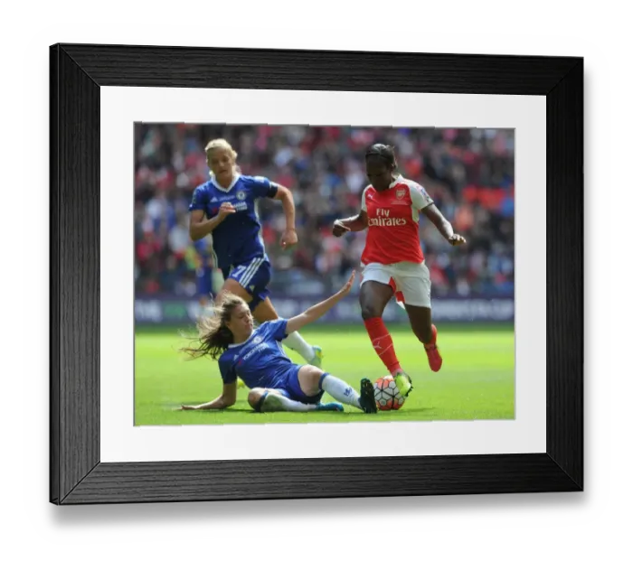Framed Print : Arsenal vs. Chelsea: FA Women's Cup Final Showdown at Wembley Stadium Framed Print : Arsenal vs. Chelsea: FA Women's Cup Final Showdown at Wembley Stadium