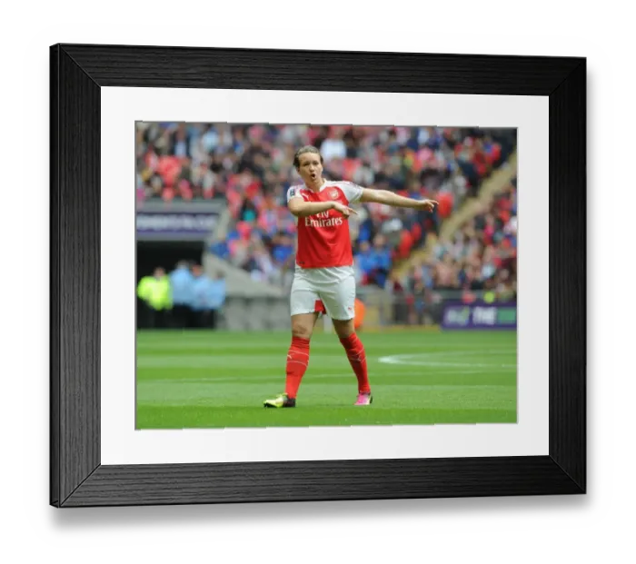 Framed Print : FA Women's Cup Final: Arsenal's Josephine Henning Fights for Victory Against Chelsea Ladies