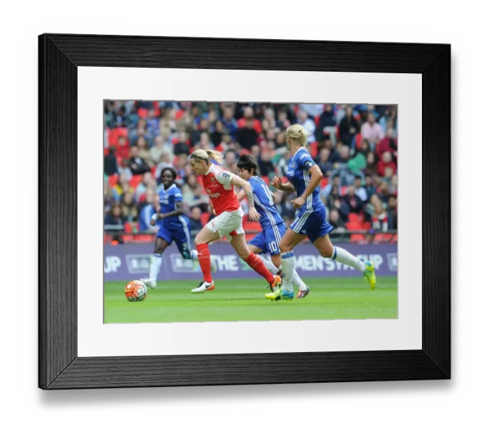 Framed Print : Arsenal vs. Chelsea: FA Women's Cup Final Showdown at Wembley Stadium Framed Print : Arsenal vs. Chelsea: FA Women's Cup Final Showdown at Wembley Stadium
