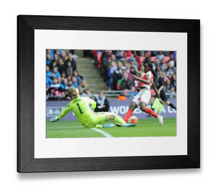 Framed Print : Showdown at Wembley: Oshoala vs. Lindahl - Arsenal vs. Chelsea FA Women's Cup Final Framed Print : Showdown at Wembley: Oshoala vs. Lindahl - Arsenal vs. Chelsea FA Women's Cup Final
