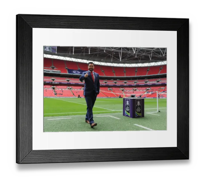 Framed Print : Pedro Martinez Losa Leads Arsenal Ladies in FA Cup Final Showdown Against Chelsea Ladies