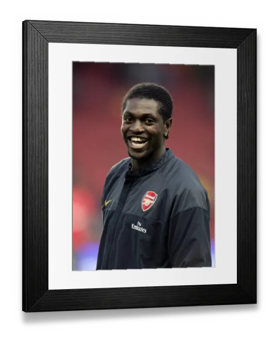 Framed Print : Adebayor's Brilliance: Arsenal's 4-0 UEFA Champions League Victory over FC Twente