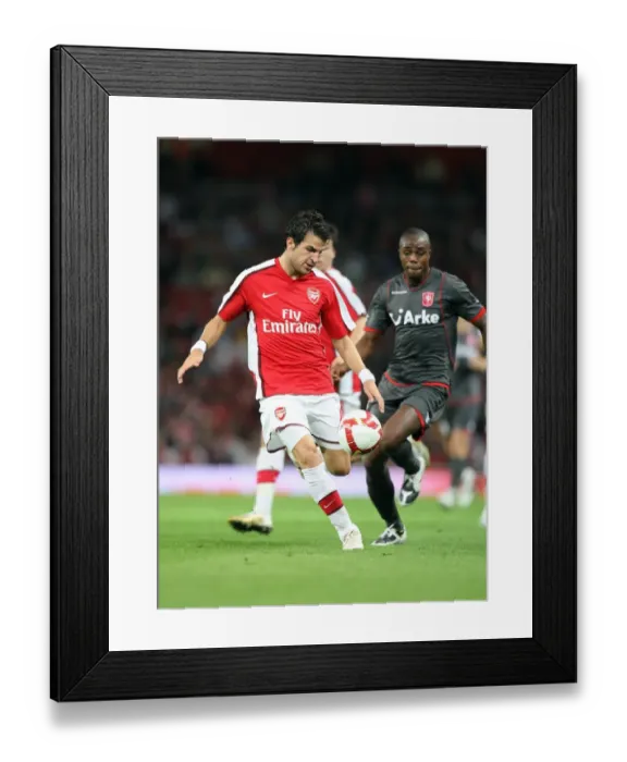 Framed Print : Cesc Fabregas (Arsenal) Edson Braafheid (Twente) Framed Print : Cesc Fabregas (Arsenal) Edson Braafheid (Twente)
