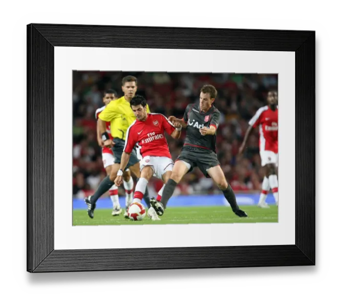 Framed Print : Cesc Fabregas (Arsenal) Wout Brama (Arsenal) Framed Print : Cesc Fabregas (Arsenal) Wout Brama (Arsenal)