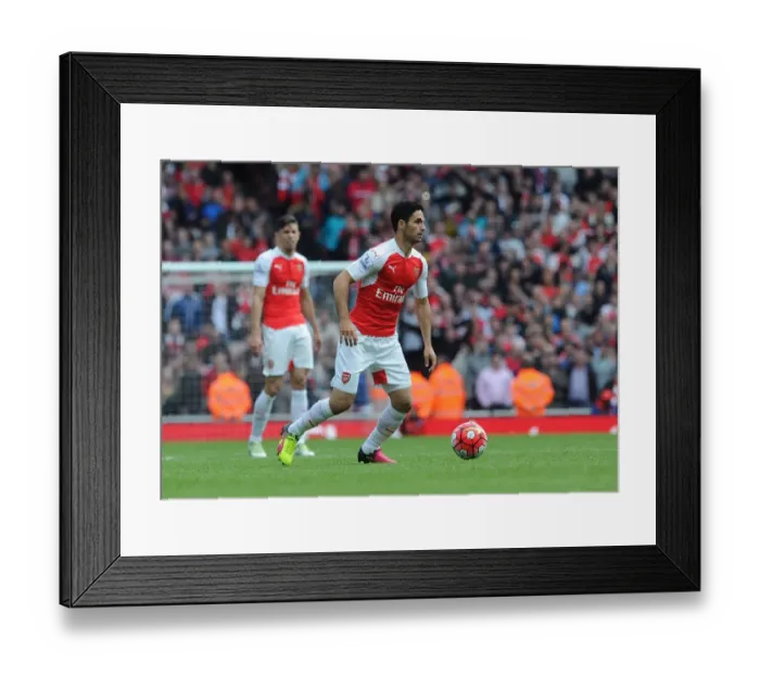 Framed Print : Mikel Arteta in Action: Arsenal vs. Aston Villa (Premier League 2015-16) Framed Print : Mikel Arteta in Action: Arsenal vs. Aston Villa (Premier League 2015-16)