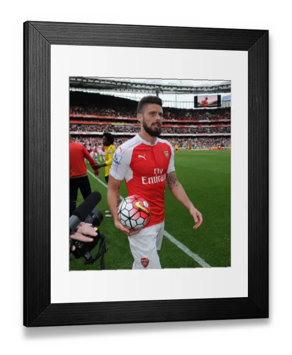 Framed Print : Arsenal's Olivier Giroud Scores Hat-trick: Arsenal 4-0 Aston Villa (2015-16 Premier League) Framed Print : Arsenal's Olivier Giroud Scores Hat-trick: Arsenal 4-0 Aston Villa (2015-16 Premier League)