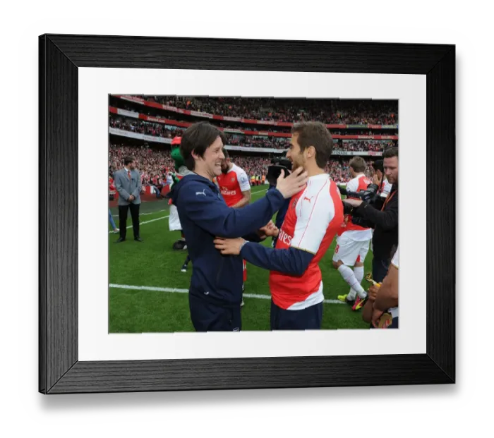 Framed Print : Arsenal's Glorious Moment: Flamini and Rosicky's Embrace after Securing Victory over Aston Villa (2015-16) Framed Print : Arsenal's Glorious Moment: Flamini and Rosicky's Embrace after Securing Victory over Aston Villa (2015-16)