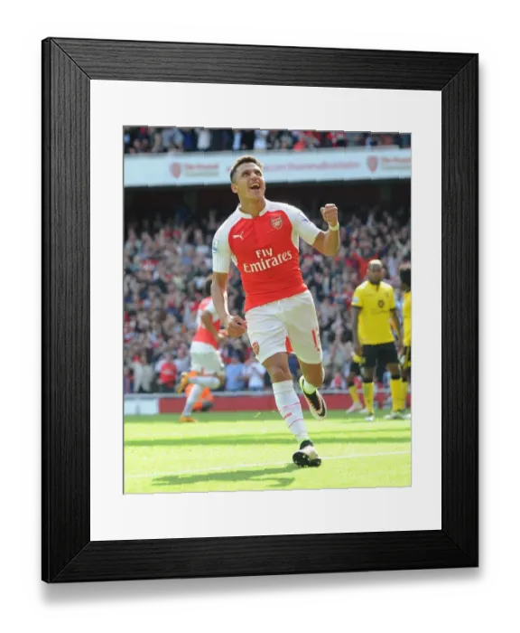 Framed Print : Alexis Sanchez Scores His Second Goal: Arsenal's Victory Against Aston Villa (2015-16 Premier League) Framed Print : Alexis Sanchez Scores His Second Goal: Arsenal's Victory Against Aston Villa (2015-16 Premier League)