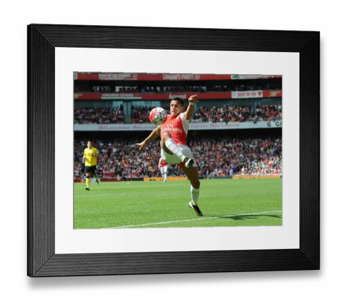 Framed Print : Alexis Sanchez in Action: Arsenal vs Aston Villa, Premier League 2015-16 Framed Print : Alexis Sanchez in Action: Arsenal vs Aston Villa, Premier League 2015-16