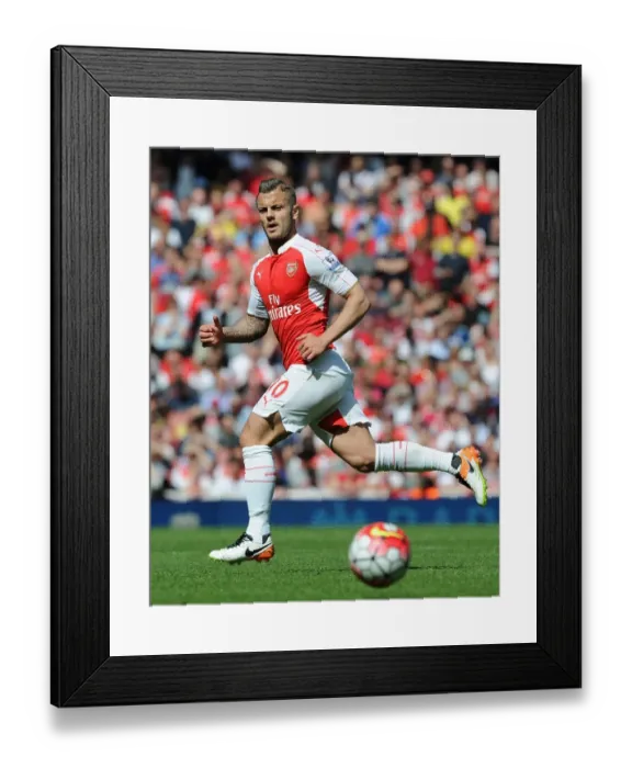 Framed Print : Arsenal's Jack Wilshere in Action: Arsenal vs. Aston Villa (Premier League 2015-16) Framed Print : Arsenal's Jack Wilshere in Action: Arsenal vs. Aston Villa (Premier League 2015-16)