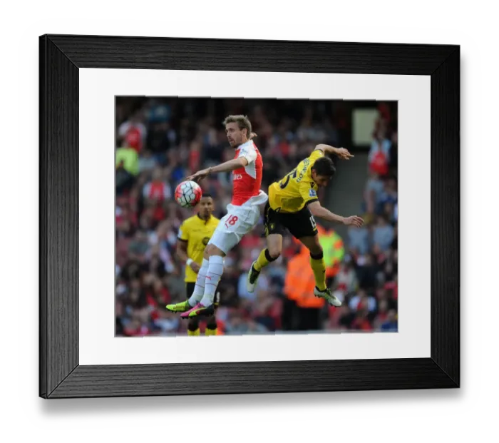 Framed Print : Monreal vs. Westwood: A Battle of Wits in the 2015-16 Arsenal vs. Aston Villa Clash Framed Print : Monreal vs. Westwood: A Battle of Wits in the 2015-16 Arsenal vs. Aston Villa Clash