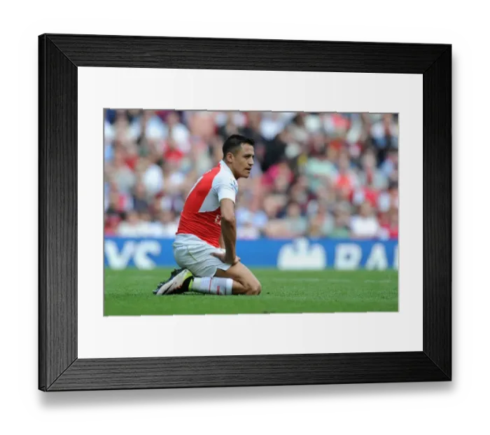 Framed Print : Alexis Sanchez in Action: Arsenal vs. Aston Villa, 2015-16 Premier League Framed Print : Alexis Sanchez in Action: Arsenal vs. Aston Villa, 2015-16 Premier League