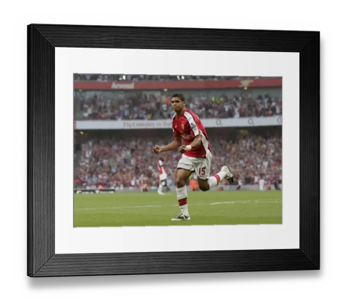 Framed Print : Denilson's Triumph: Arsenal's 3-0 Victory Over Newcastle United in the Premier League Framed Print : Denilson's Triumph: Arsenal's 3-0 Victory Over Newcastle United in the Premier League