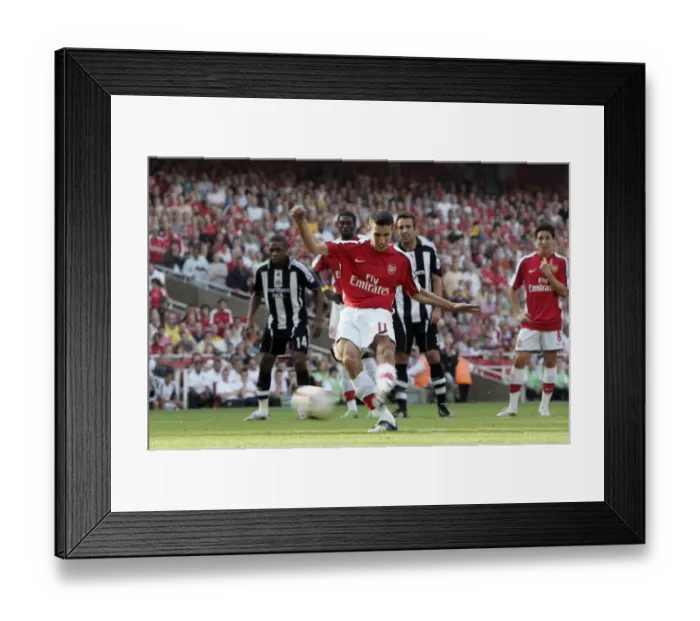 Framed Print : Robin van Persie's Penalty: Arsenal's First Goal in 3-0 Victory over Newcastle United, Barclays Premier League, Emirates Stadium (August 30, 2008) Framed Print : Robin van Persie's Penalty: Arsenal's First Goal in 3-0 Victory over Newcastle United, Barclays Premier League, Emirates Stadium (August 30, 2008)
