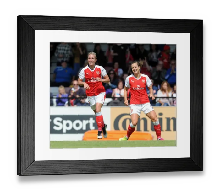 Framed Print : Jordan Nobbs celebrates scoring Arsenals 2nd goal. Arsenal Ladies 2: 0 Notts County Framed Print : Jordan Nobbs celebrates scoring Arsenals 2nd goal. Arsenal Ladies 2: 0 Notts County