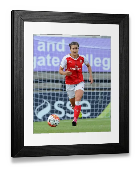 Framed Print : Arsenal's Jemma Rose Scores Twice in 2:0 WSL Division One Victory over Notts County (Meadow Park, Borehamwood, 10 / 7 / 16)