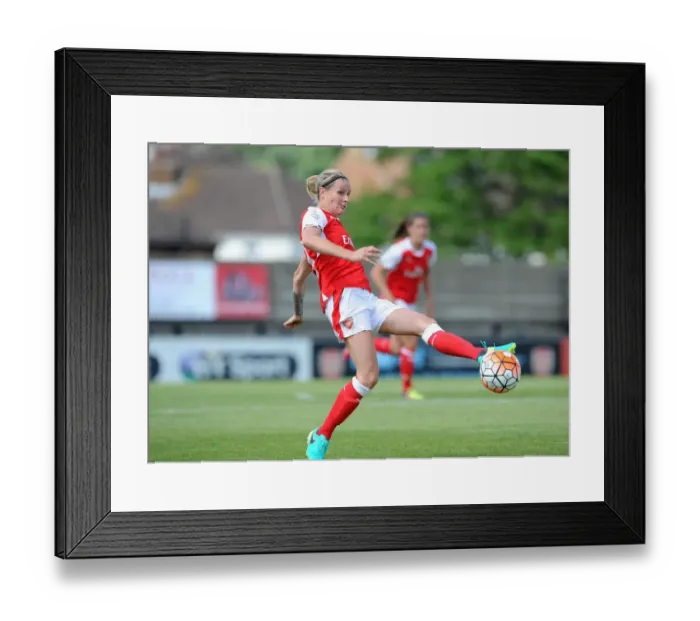 Framed Print : Kelly Smith (Arsenal Ladies). Arsenal Ladies 2: 0 Notts County