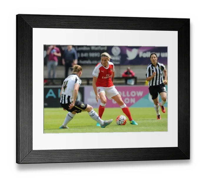 Framed Print : Kelly Smith (Arsenal Ladies) Danielle Buet (Notts County) Framed Print : Kelly Smith (Arsenal Ladies) Danielle Buet (Notts County)