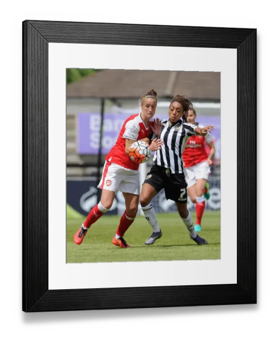 Framed Print : Casey Stoney (Arsenal Ladies) Jess Clarke (Notts County). Arsenal Ladies 2: 0 Notts County Framed Print : Casey Stoney (Arsenal Ladies) Jess Clarke (Notts County). Arsenal Ladies 2: 0 Notts County