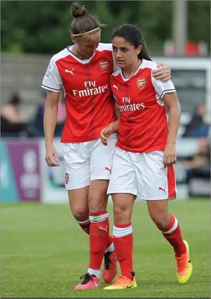Casey Stoney and Danielle van de Donk (Arsenal Ladies). Arsenal Ladies 2: 0 Notts County