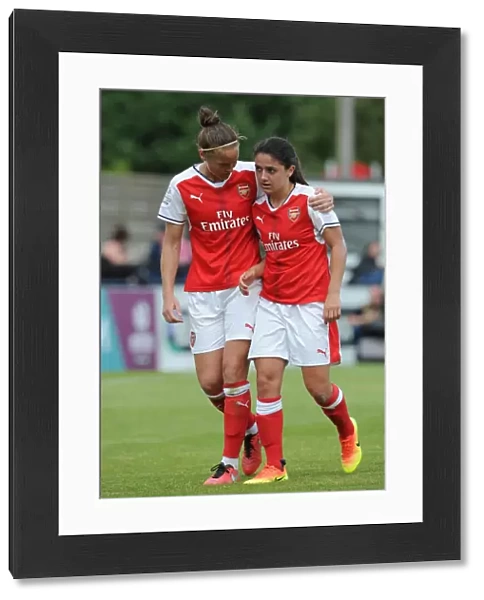 Casey Stoney and Danielle van de Donk (Arsenal Ladies). Arsenal Ladies 2: 0 Notts County