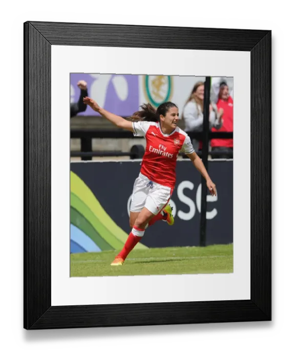 Framed Print : Danielle van de Donk celebrates scoring Arsenals 1st goal. Arsenal Ladies 2 Framed Print : Danielle van de Donk celebrates scoring Arsenals 1st goal. Arsenal Ladies 2