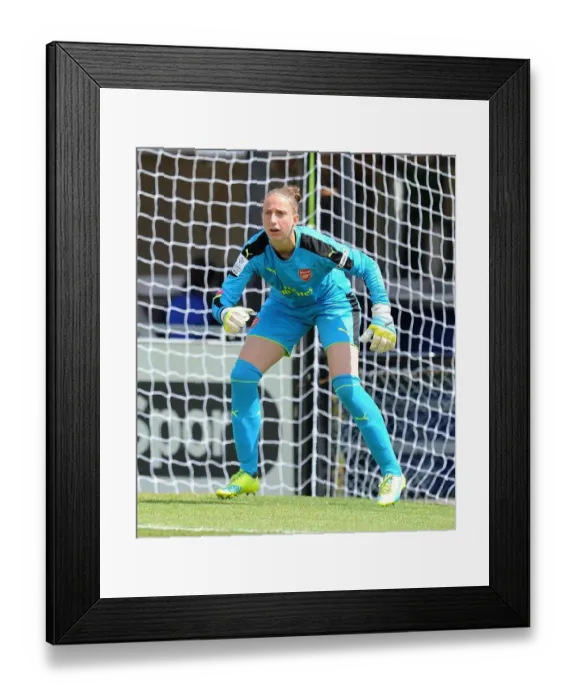 Framed Print : Arsenal's Sari van Veenendaal Leads Arsenal Ladies to 2:0 WSL Victory over Notts County Framed Print : Arsenal's Sari van Veenendaal Leads Arsenal Ladies to 2:0 WSL Victory over Notts County