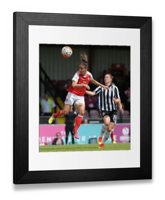 Framed Print : Fara Williams (Arsenal) Jade Moore (Notts County). Arsenal Ladies 2: 0 Notts County Framed Print : Fara Williams (Arsenal) Jade Moore (Notts County). Arsenal Ladies 2: 0 Notts County