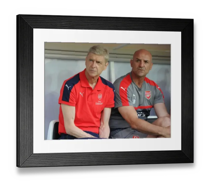 Framed Print : Arsene Wenger and Steve Bould: Pre-Season Preparation with Arsenal at RC Lens (2016) Framed Print : Arsene Wenger and Steve Bould: Pre-Season Preparation with Arsenal at RC Lens (2016)
