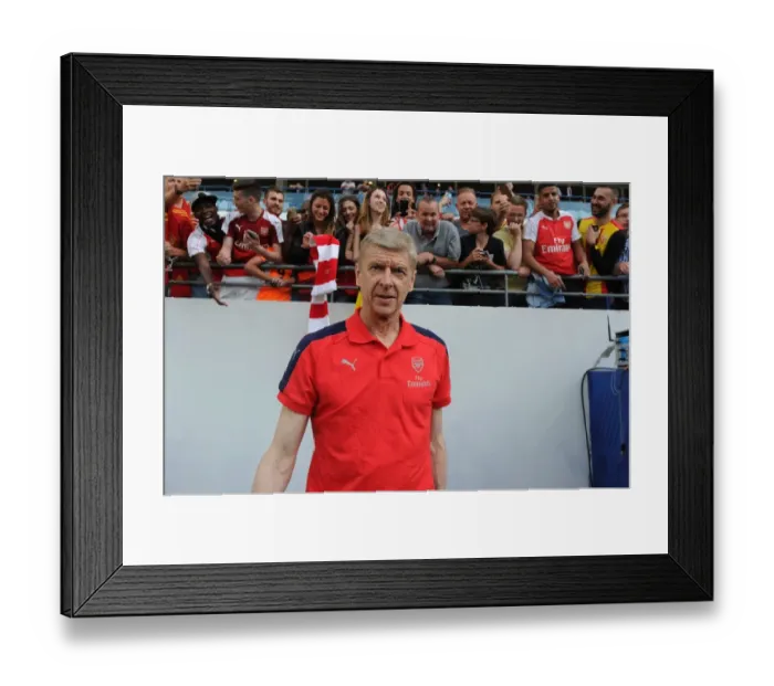 Framed Print : Arsene Wenger Gears Up Arsenal for RC Lens Friendly, July 2016
