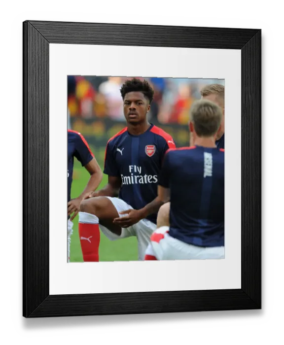 Framed Print : Arsenal's Chuba Akpom Gears Up for RC Lens Friendly, July 2016 Framed Print : Arsenal's Chuba Akpom Gears Up for RC Lens Friendly, July 2016