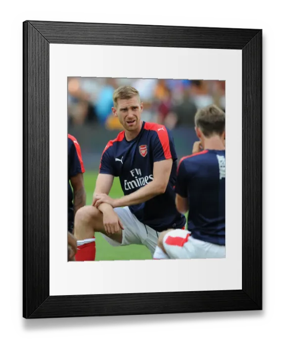 Framed Print : Per Mertesacker Prepares for RC Lens Friendly: Arsenal's Defender in Training, 2016 Framed Print : Per Mertesacker Prepares for RC Lens Friendly: Arsenal's Defender in Training, 2016