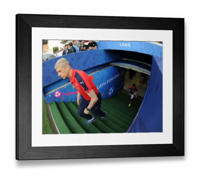 Framed Print : Arsene Wenger: Arsenal Manager Before Lens Friendly (2016)